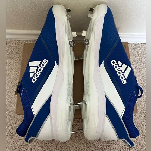 Adidas Icon 7 Baseball Metal Blue Cleats Shoes main image 7